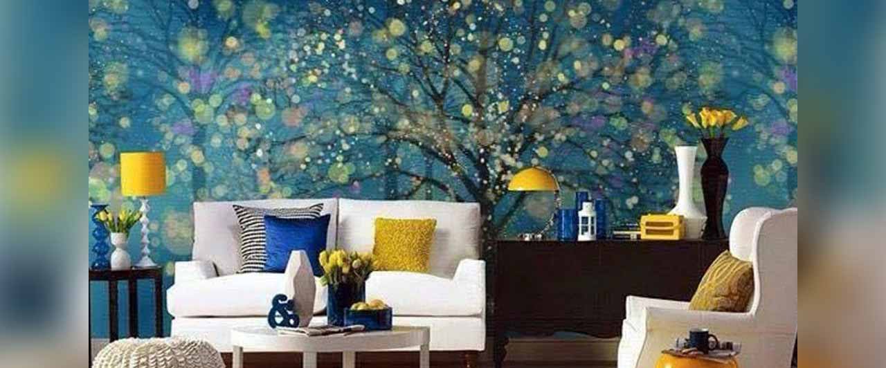 Wallpaper supplier in Goa home interior design bedroom wall, living room