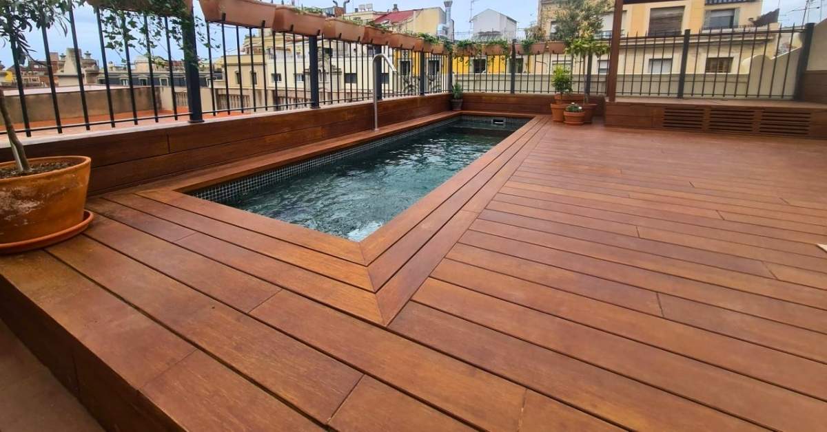 Bamboo Deck Flooring Around a Swimming Pool – Stylish & Water-Resistant Outdoor Decking | Goa | Surya Enterprises