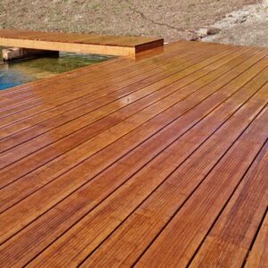 Close-up of Bamboo Deck Flooring Panels – Durable & Eco-Friendly Outdoor Decking | Goa | Surya Enterprises