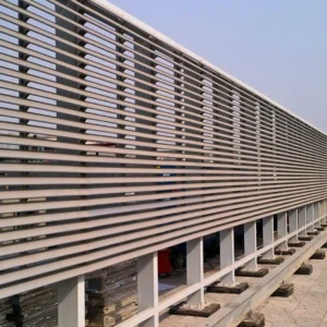 Sun louver panel used for boundary screening and shade