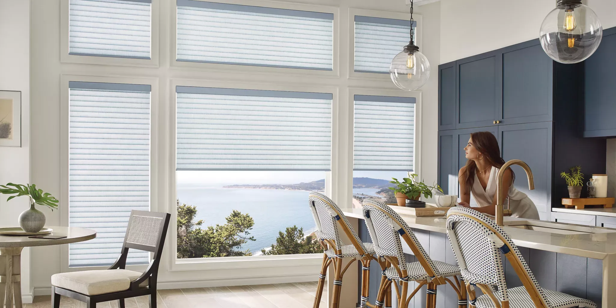 Motorised Roller Shades in a Modern Office in Goa